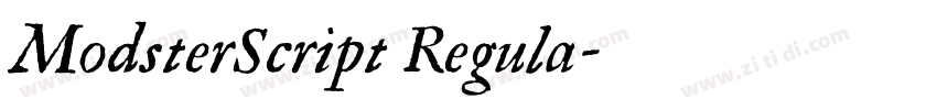 ModsterScript Regula字体转换